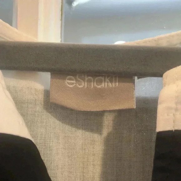 eShakti sleeveless white/black/maroon maxi dress. - Picture 5 of 7